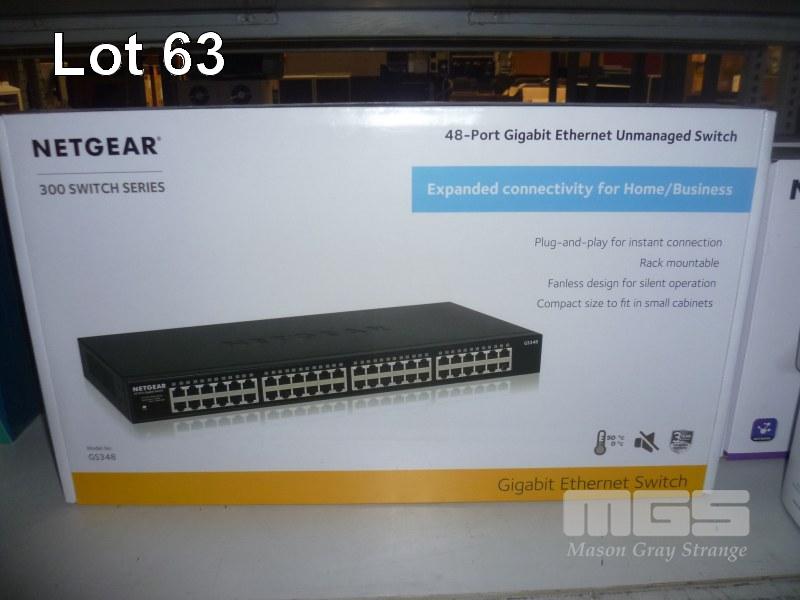 NETGEAR GS348 SOHO 48-PORT GIGABIT UNMANAGED RACKMOUNT SWITCH